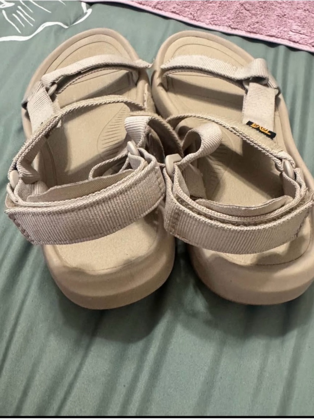 Teva Light Beige Adjustable Outdoor Sandals - Picture 2 of 3